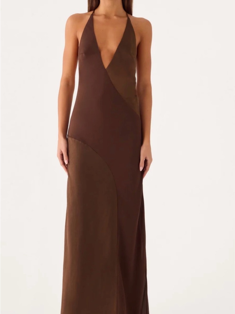 Peppermayo Ellopez Brown Maxi Dress